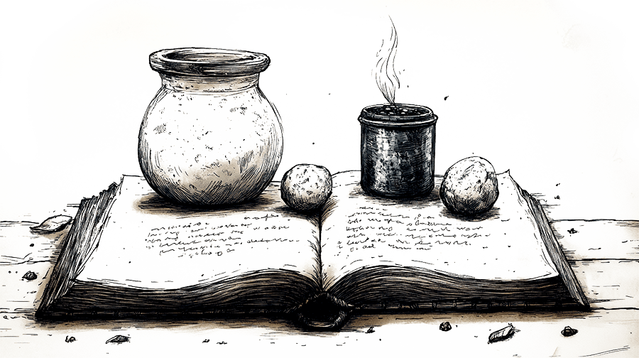 Ilustración de libros de la epoca