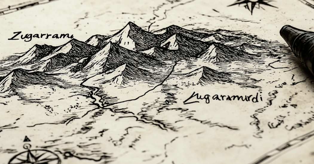 imagen mapa de zugarramurdi de la época